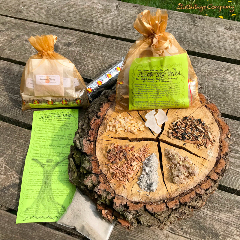 Räucherset – Räucherwerk mit Räucherkohle und Anleitung für Rituale und Meditation
