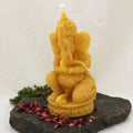 Ganesha Ritualkerze aus Bienenwachs