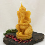 Ganesha Ritualkerze aus Bienenwachs