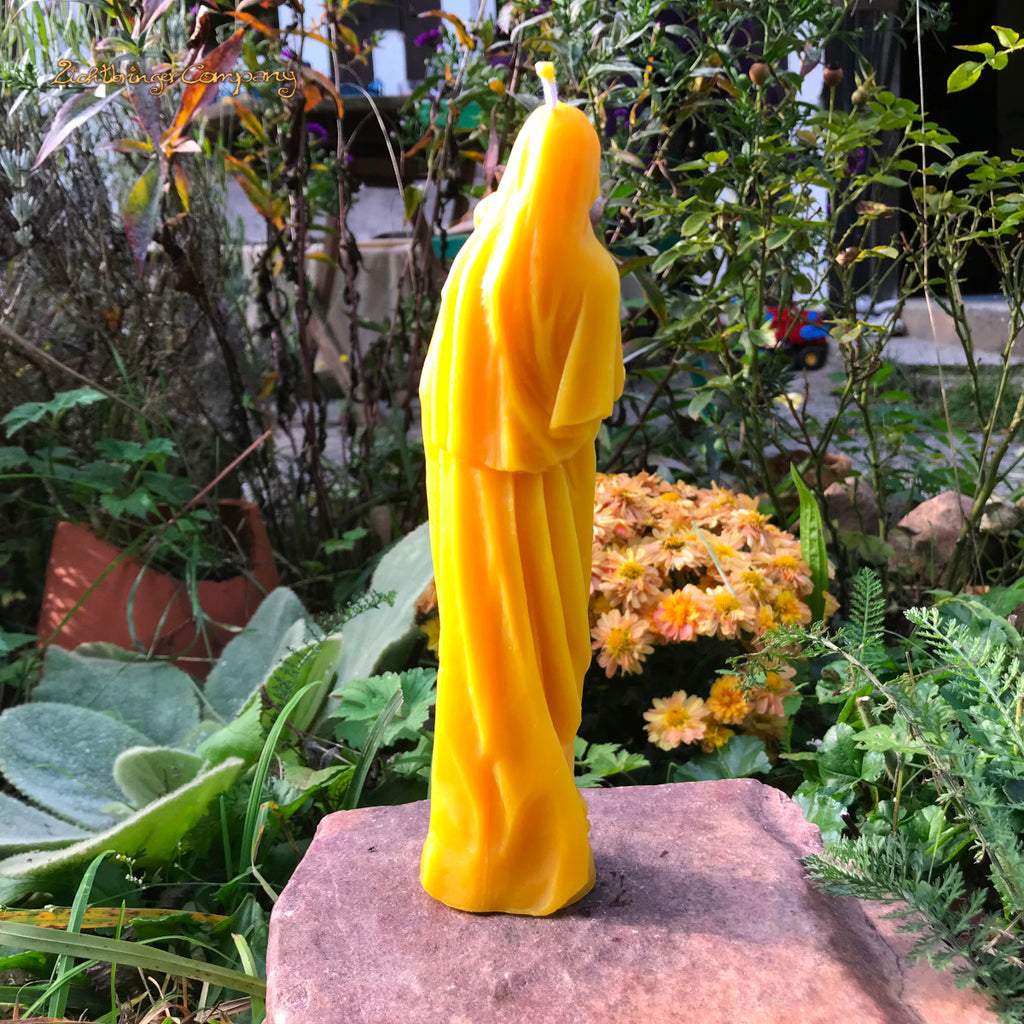 Mother Mary - Madonna and Child - Beeswax Candle