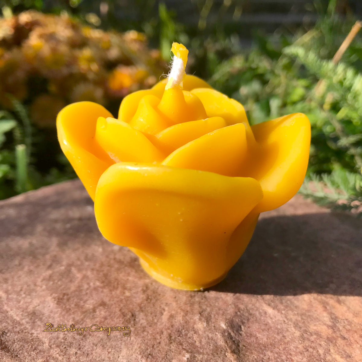 Schwimmkerzen aus Bienenwachs Form Rose