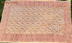 Blockprint Tuch orange