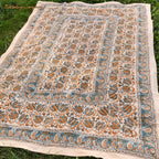 Block Print Fabric Paisley & Flowers