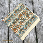 Block Print Fabric Paisley & Flowers