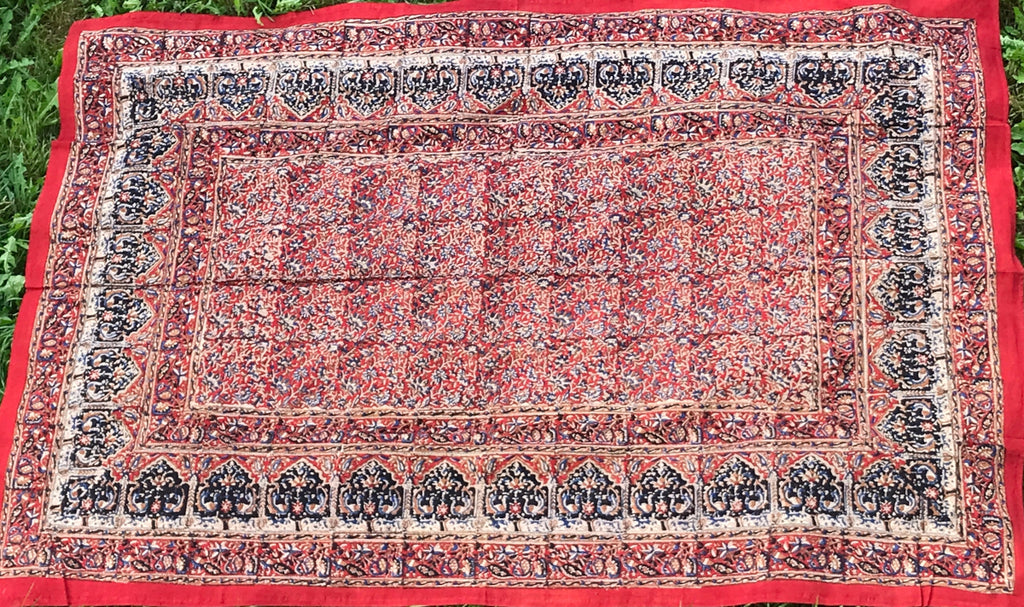 Blockdruck Tuch Oriental mit vielschichtigem Muster