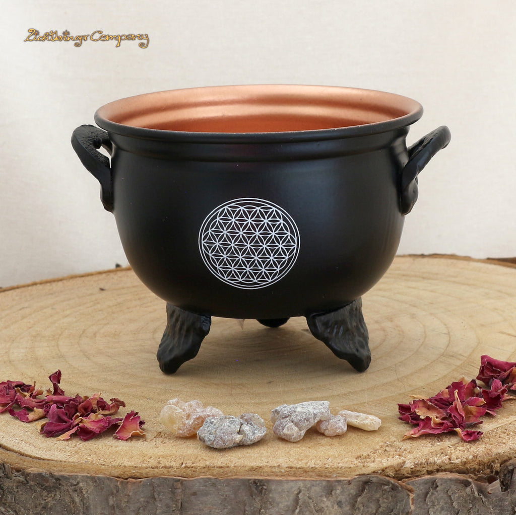 Chaudron avec fleur de vie