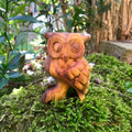 Flöteneule aus Holz Größe 1 – mini Eulenflöte mit original Eulenruf
