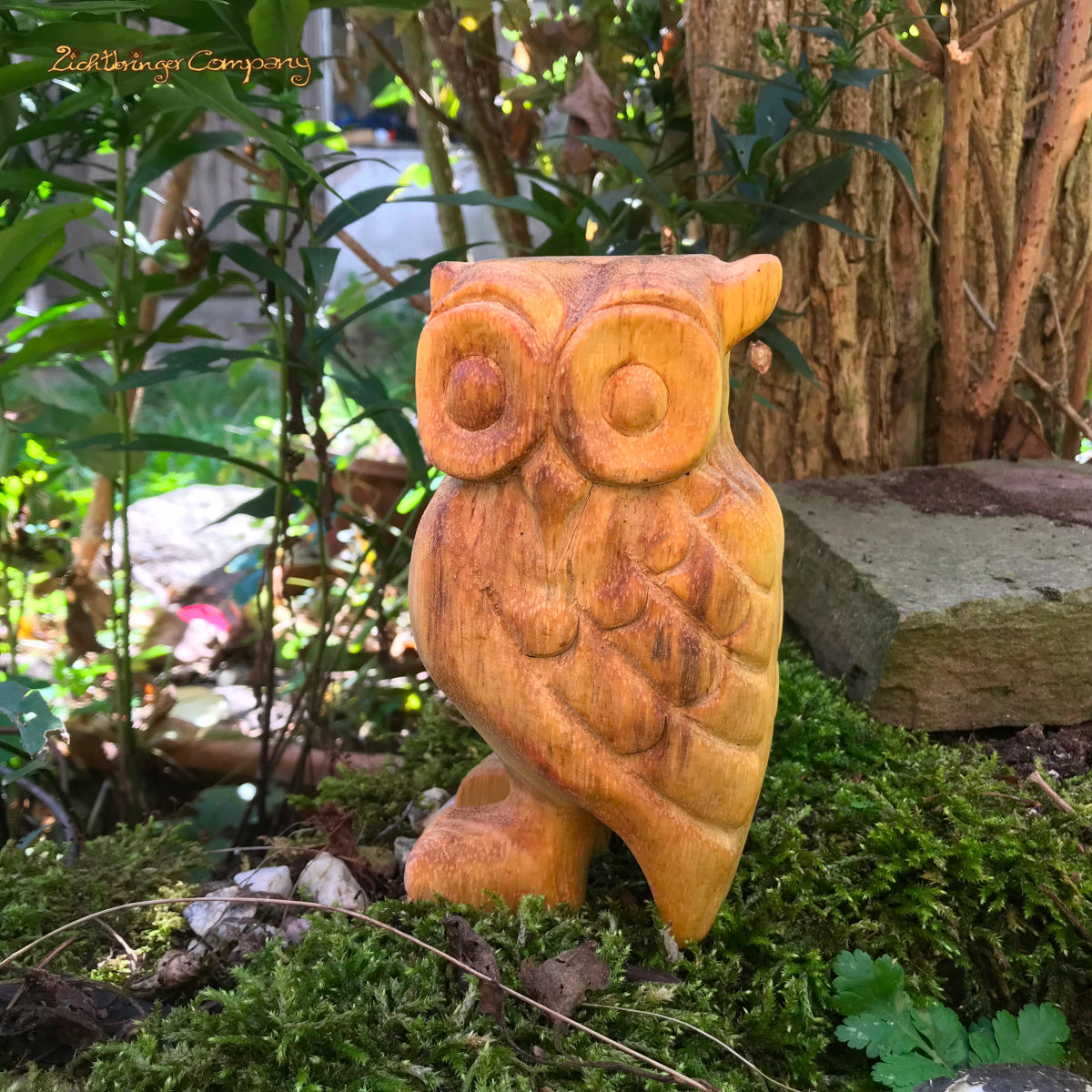 Flöteneule aus Holz Größe 4 – große Eulenflöte mit original Eulenruf
