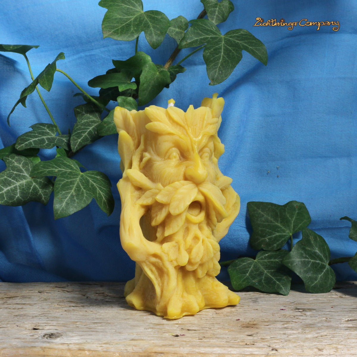 Baumgeist - Green Man - Ritualkerze aus Bienenwachs
