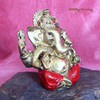 Ganesha aus Kunstharz - Höhe 12 cm