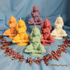 Lady Gaia Mutter Natur Kerzenstatuen aus Rapswachs – sechs Farben zur Auswahl, handgefertigt von Lichtbringer Company

