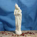 Maria Kerzenstatue aus Rapswachs
