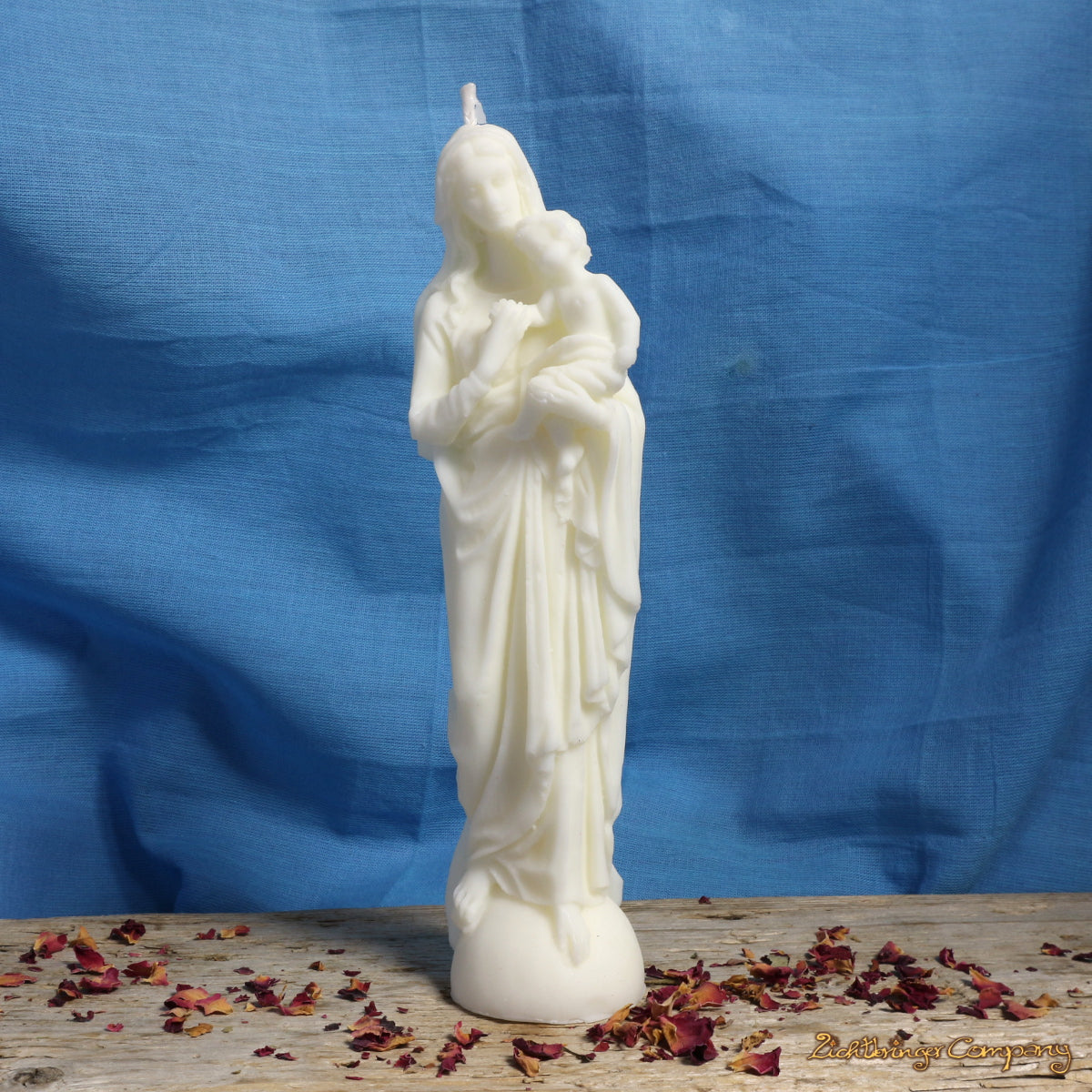 Maria Kerzenstatue aus Rapswachs