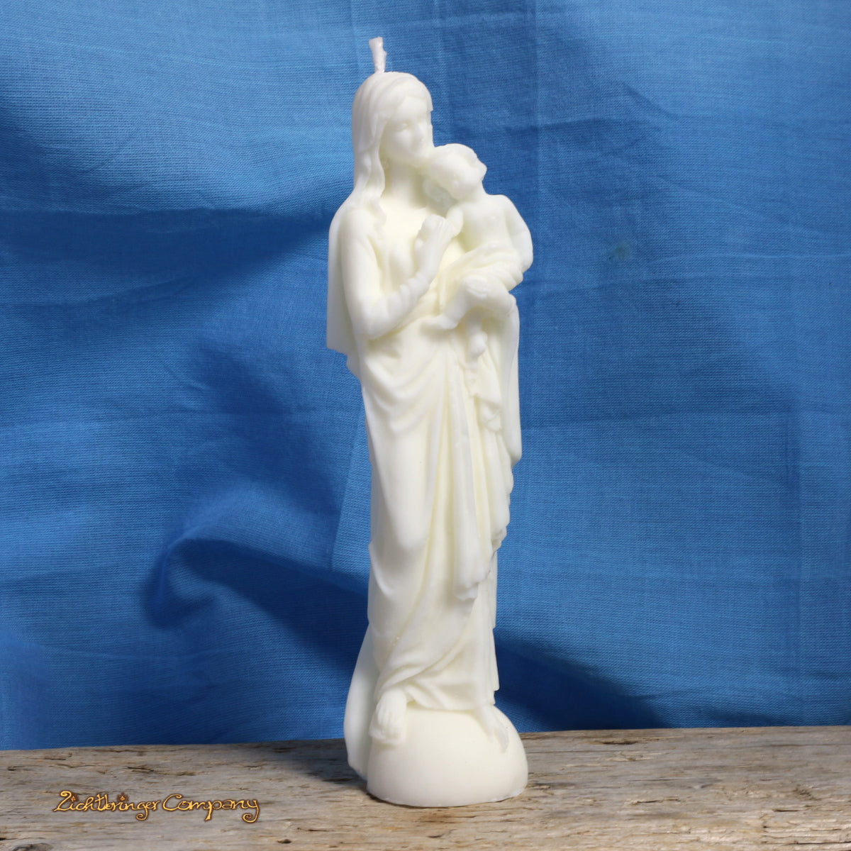 Mutter Maria - Madonna mit Kind - Rapswachs Kerzenstatue