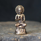 Buddha Mini-Figur aus Messing