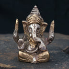 Ganesha Figur aus Messing