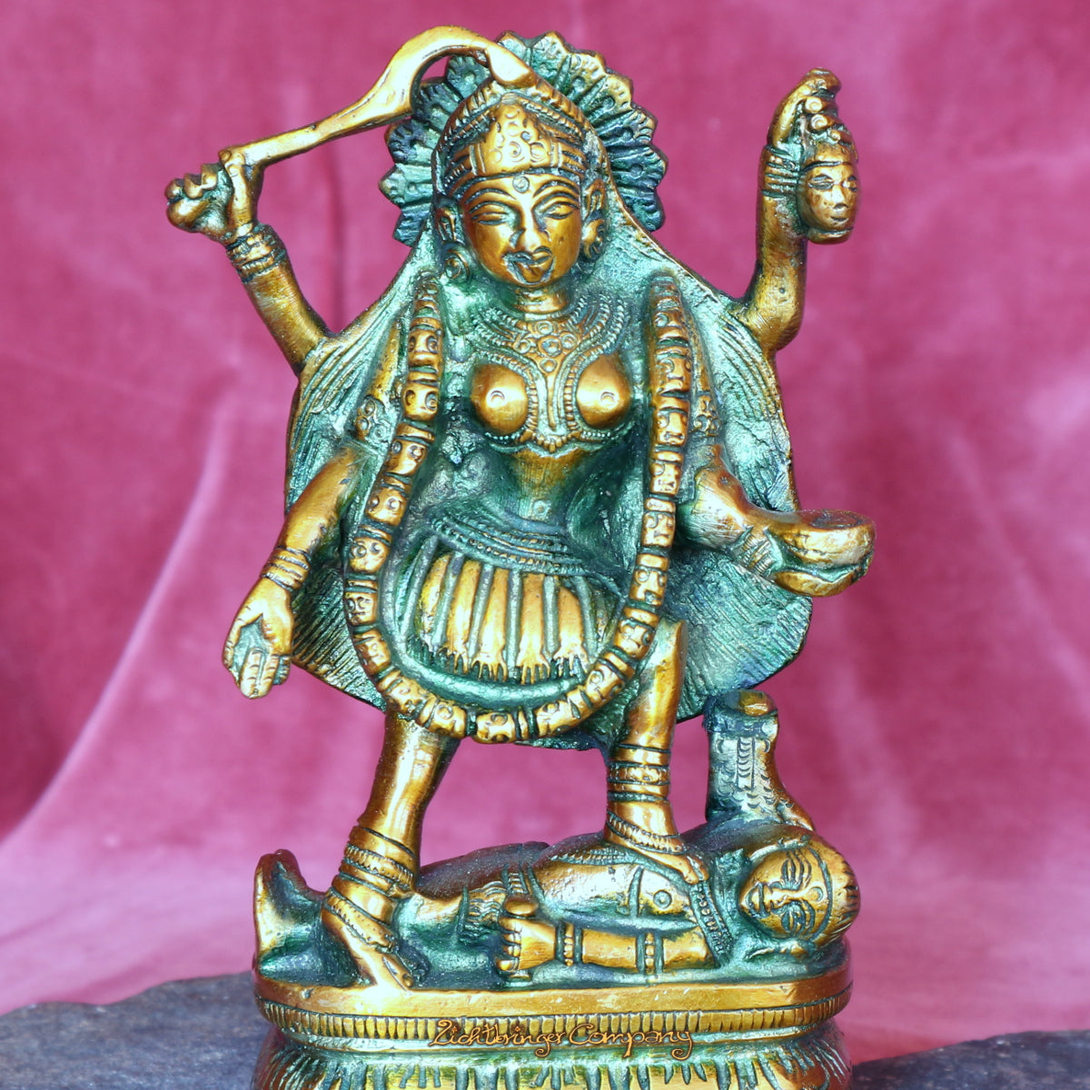 Kali kupferfarben - Höhe 15 cm - 1180 Gramm