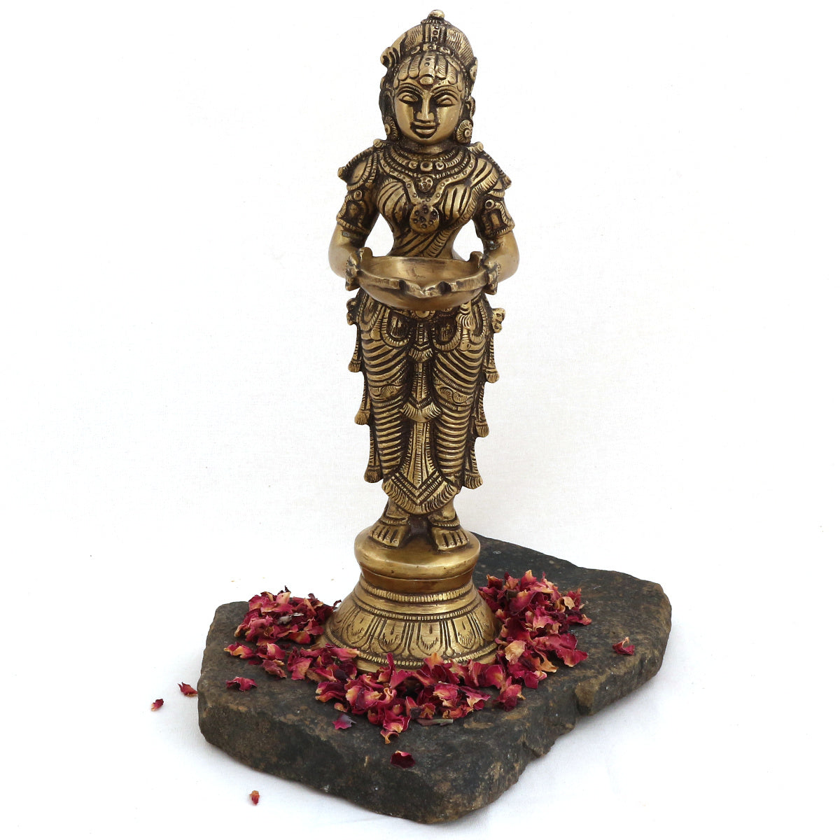 Deep Lakshmi Statue - Höhe 23 cm, 1550 Gramm