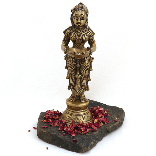 Deep Lakshmi Statue - Height 23 cm, 1550 grams