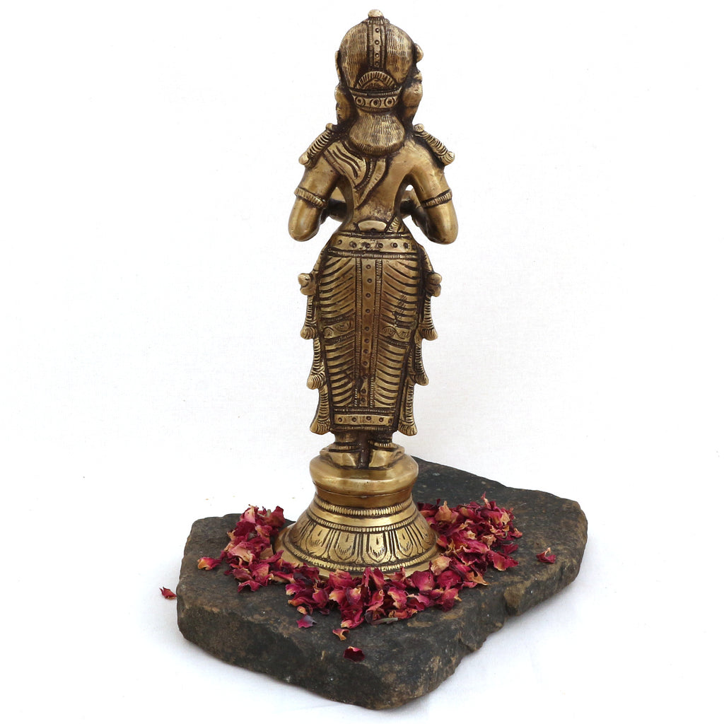 Statue de Deep Lakshmi - hauteur 23 cm, 1550 grammes