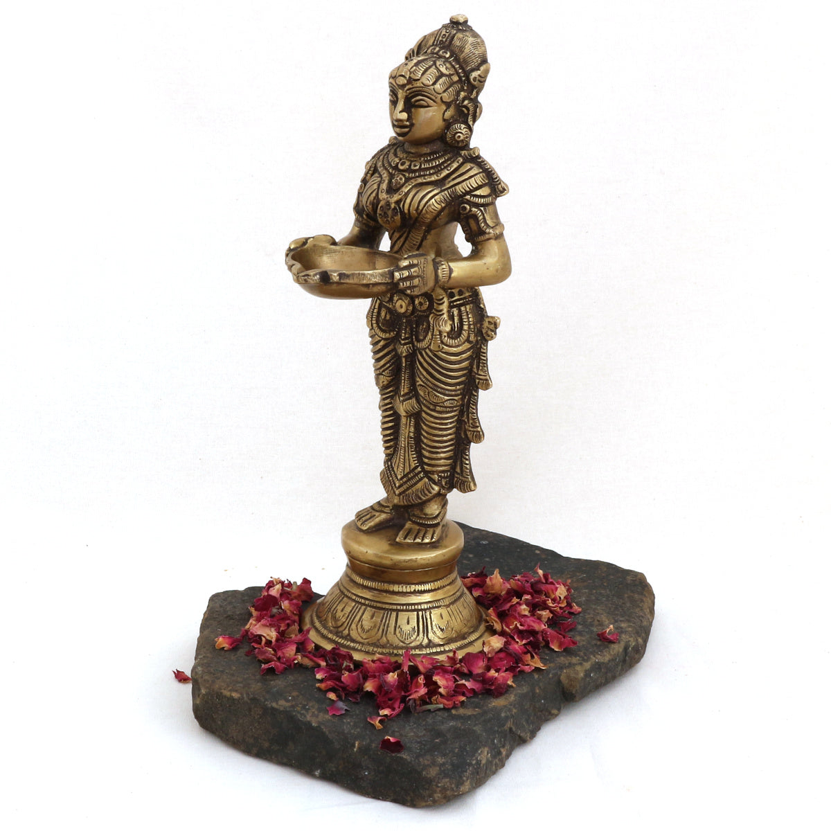 Deep Lakshmi Statue - Höhe 23 cm, 1550 Gramm