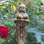 Statue de Deep Lakshmi - hauteur 23 cm, 1550 grammes