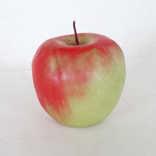 Apfel als Kerze