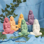 Pacha Mama Altarkerzen aus Rapswachs – Gaia Statue in sechs Farben, handgefertigt von Lichtbringer Company