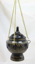Intarsien - Räucherschwenker schwarz/gold ~Weihrauchbrenner ~ Handarbeit