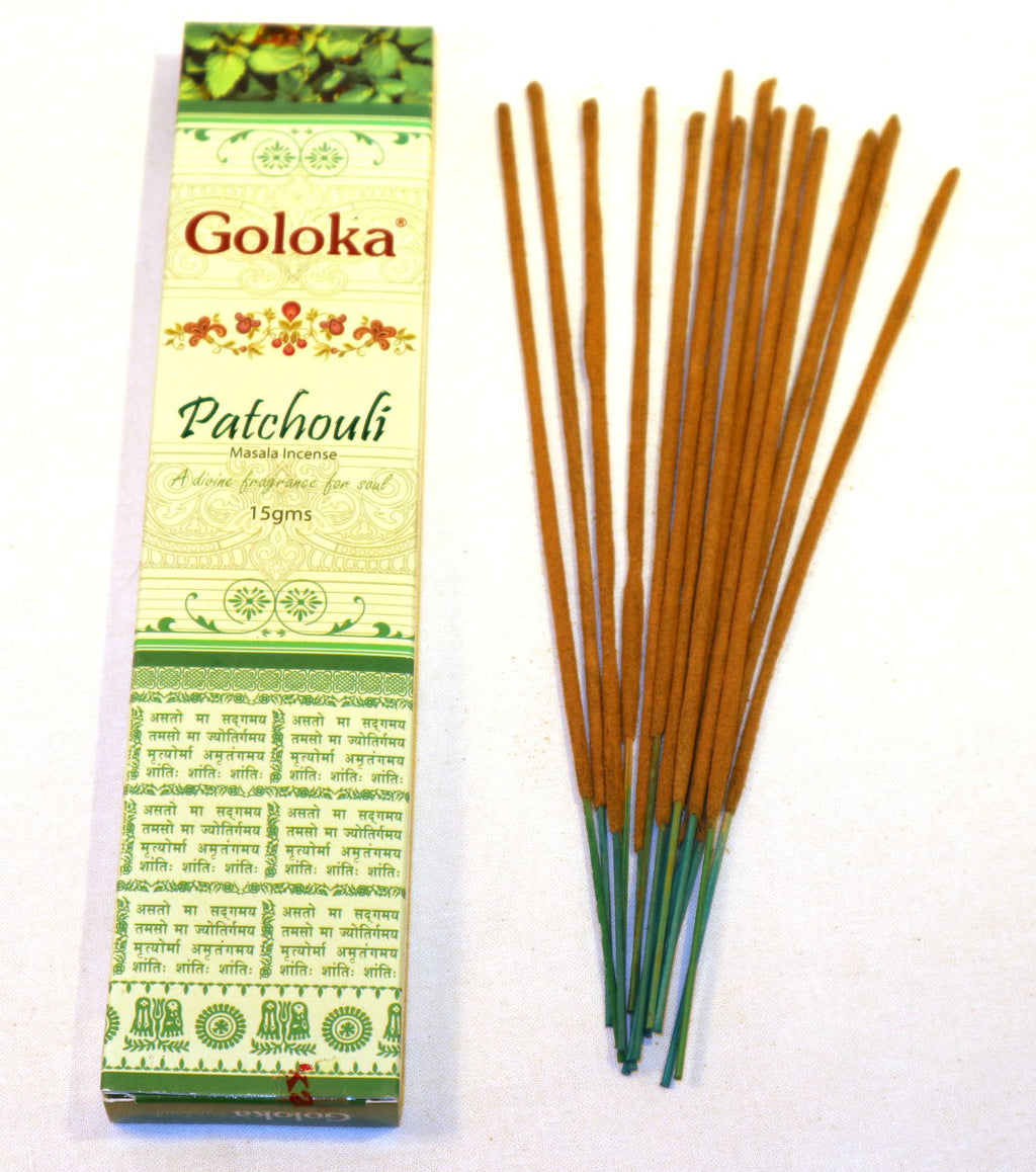 Patchouli Goloka Räucherstäbchen Vorratspackung
