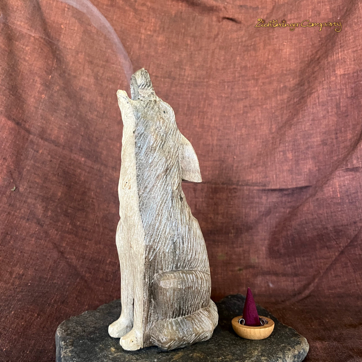 Heulender Wolf für Räucherkegel