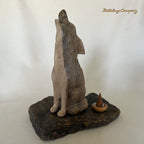 Howling Wolf - Incense Cone Holder