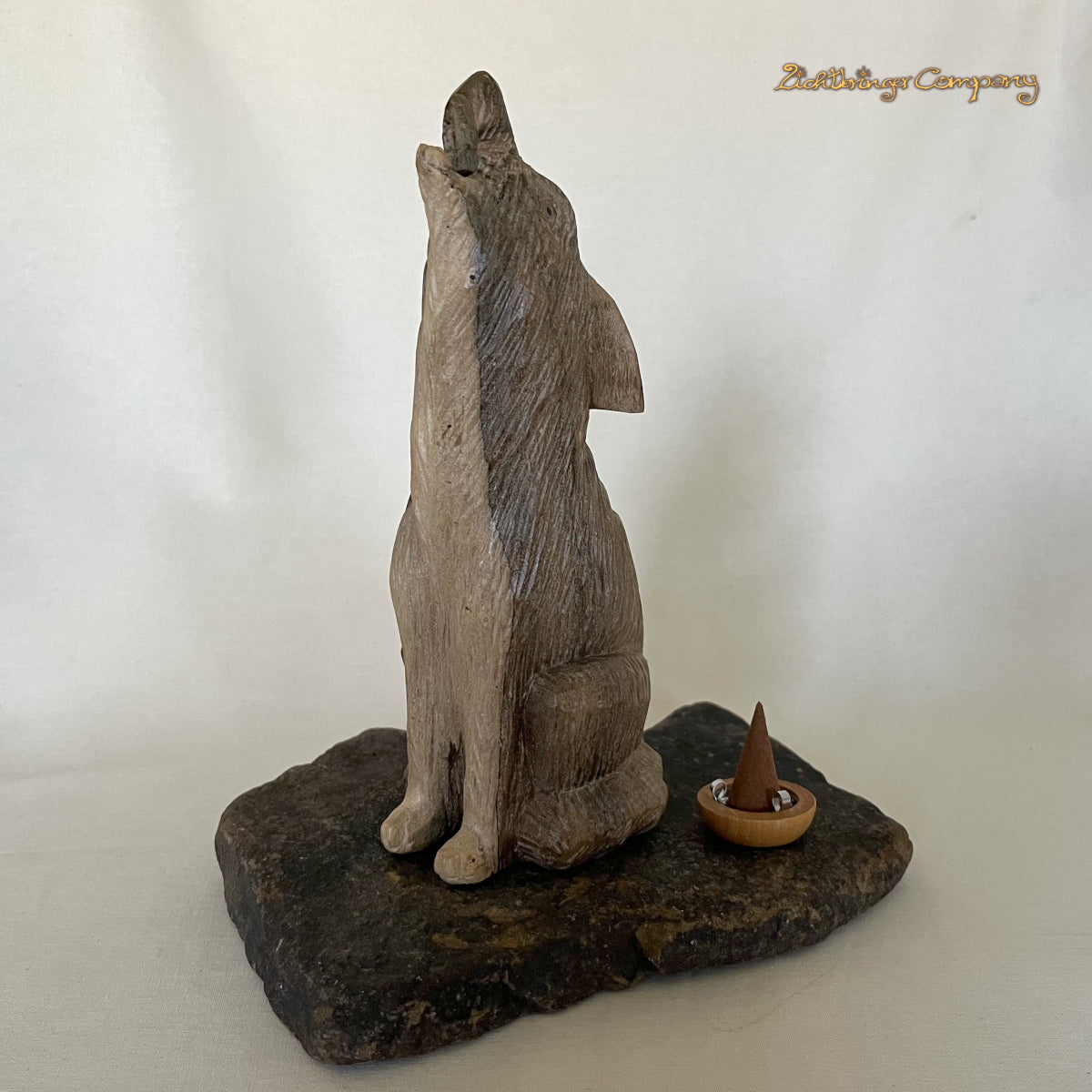 Howling Wolf - Incense Cone Holder