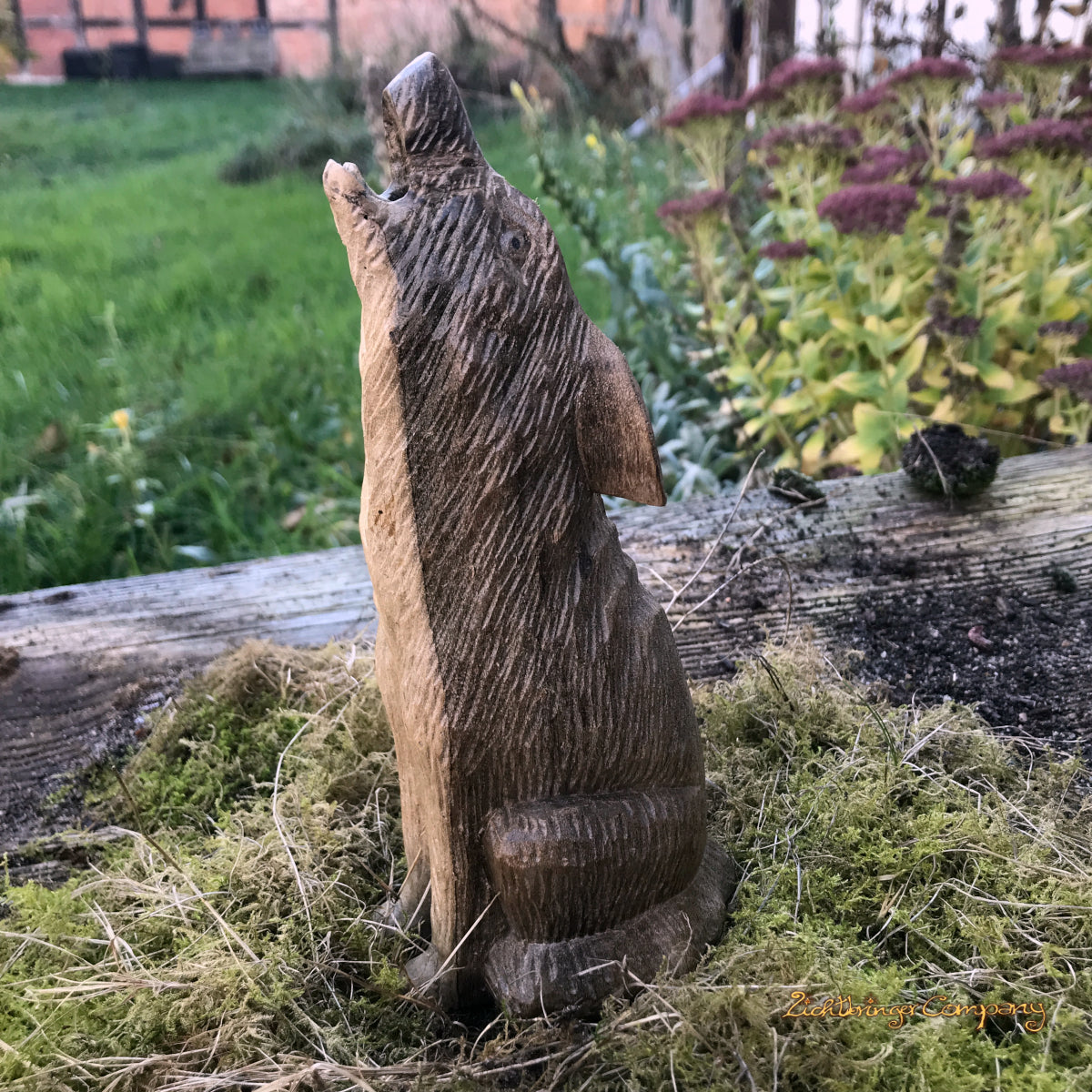 Howling Wolf - Incense Cone Holder