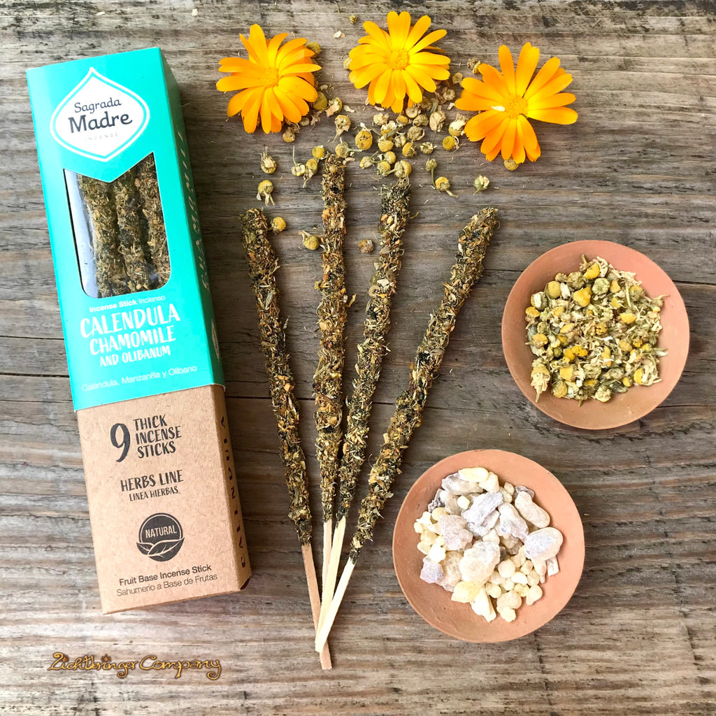 Sagrada Madre Räucherstäbchen Calendula Chamomile and Olibanum