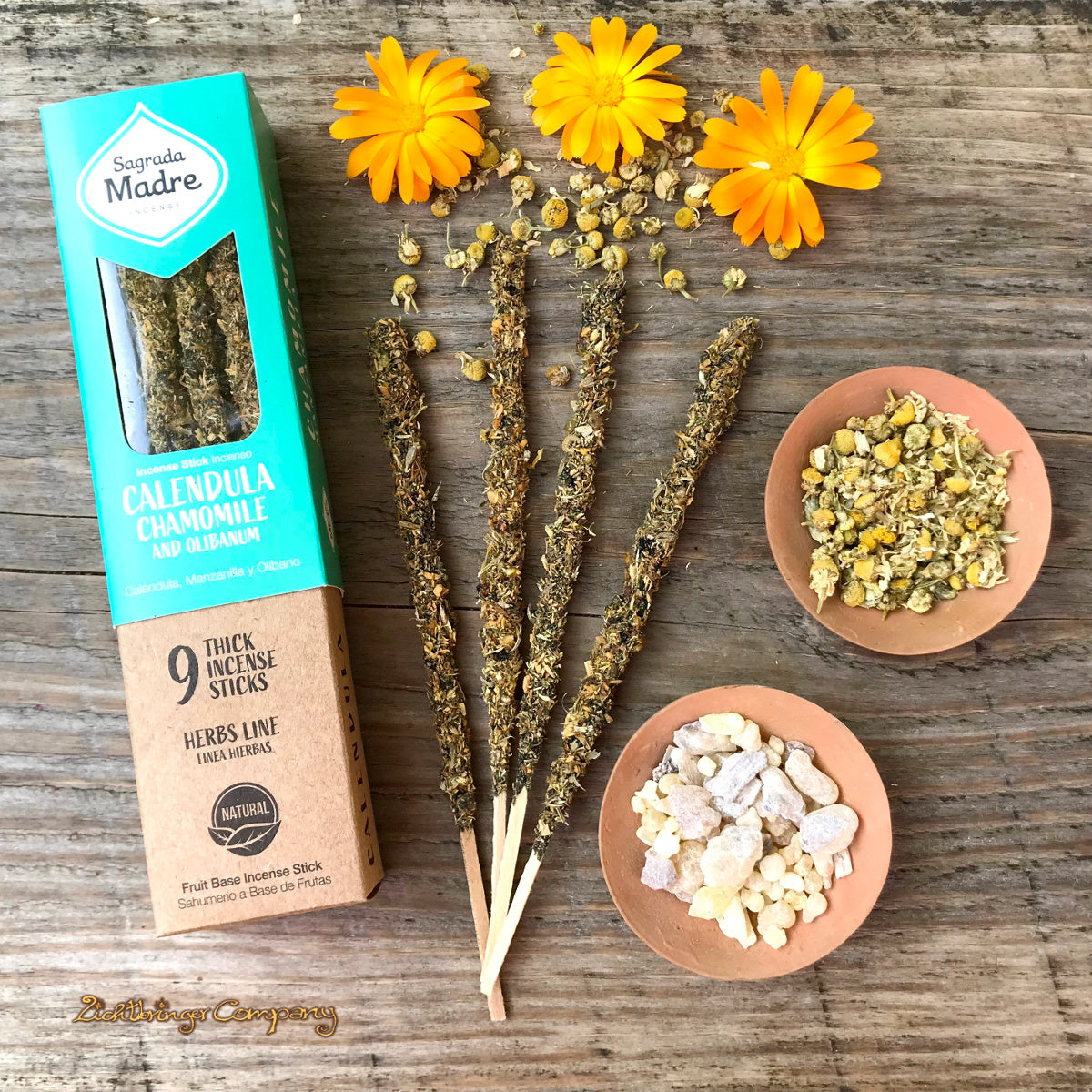 Sagrada Madre Räucherstäbchen Calendula Chamomile and Olibanum
