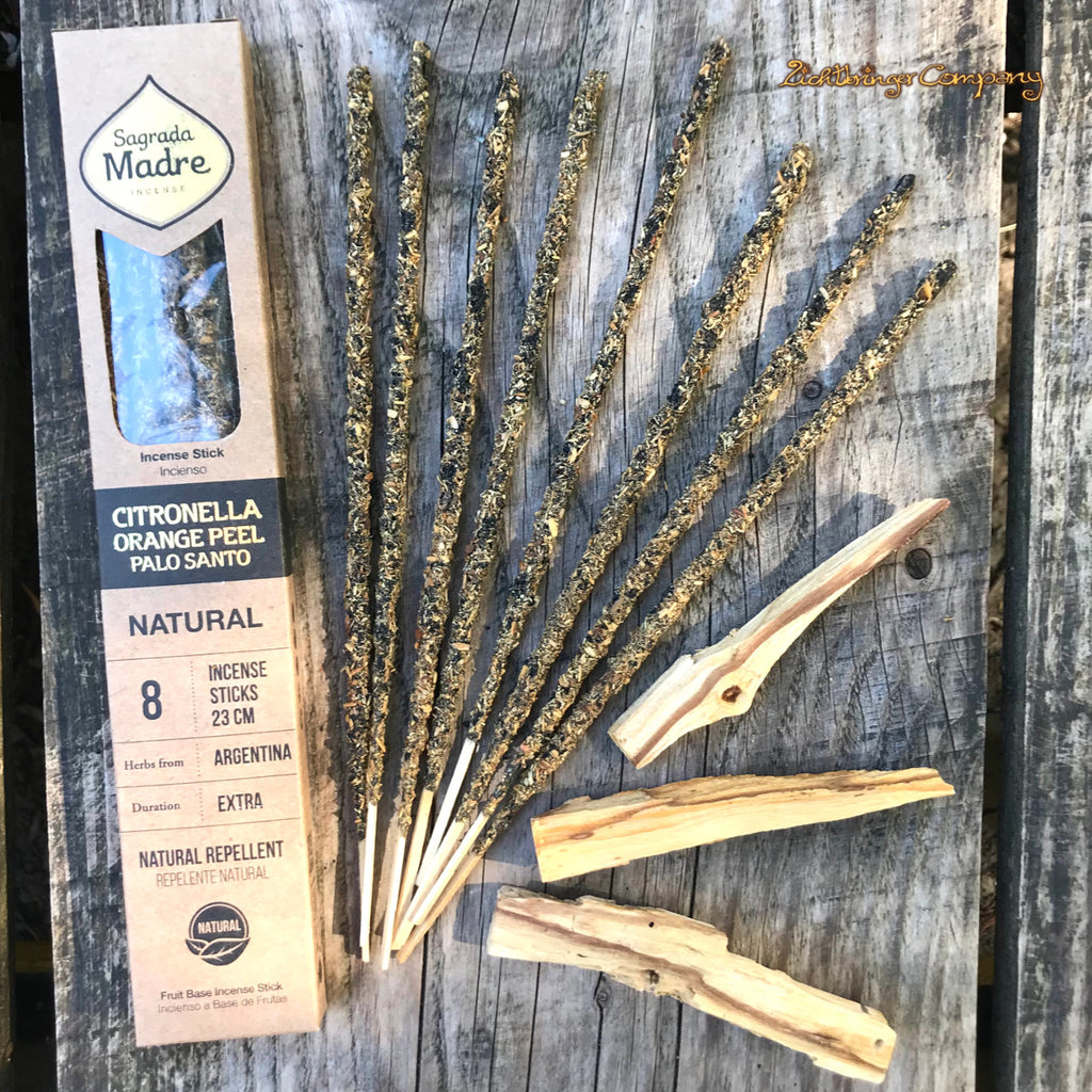 Sagrada Madre Räucherstäbchen Citronella - Orange Peel - Palo Santo