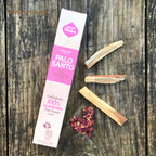 Encens Palo Santo avec pétales de rose