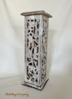 Holzturm für Räucherstäbchen und Räucherkegel