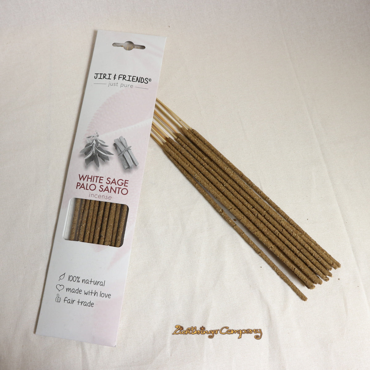 Jiri & Friends Räucherstäbchen Weißer Salbei und Palo Santo - White Sage Palo Santo incense 