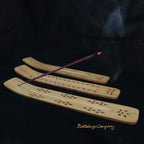 Räucherstäbchenhalter Klassik aus Holz handveredelt mit Leinöl - für klassische Räucherstäbchen mit Holzkern. Jedes Stück ein Unikat.