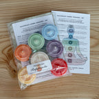 Regenbogen Teelichte Set aus Rapswachs