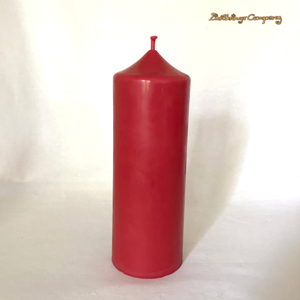 Rote Stumpen aus Rapswachs Höhe 16,5 cm