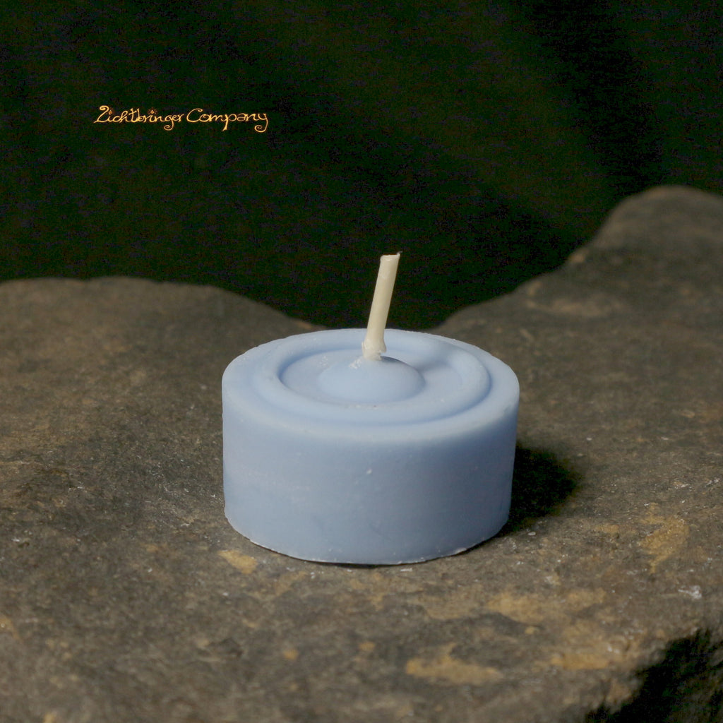 Teelicht aus Rapswachs Farbe blau