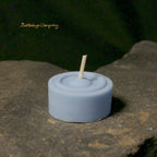 Teelicht aus Rapswachs Farbe blau