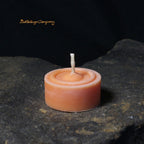 Teelicht aus Rapswachs Farbe orange
