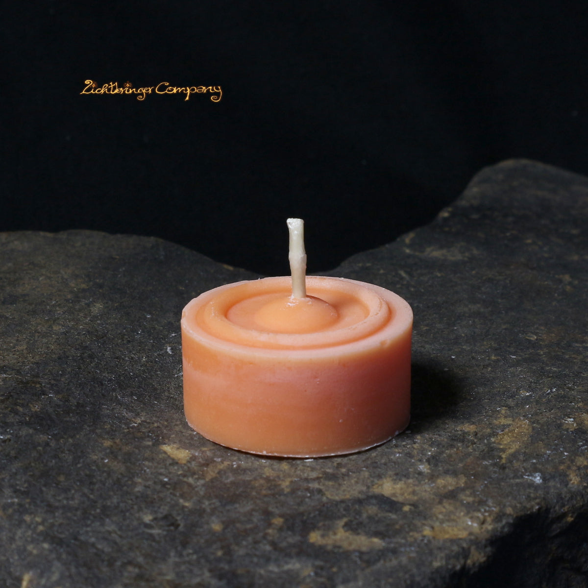 Teelicht aus Rapswachs Farbe orange