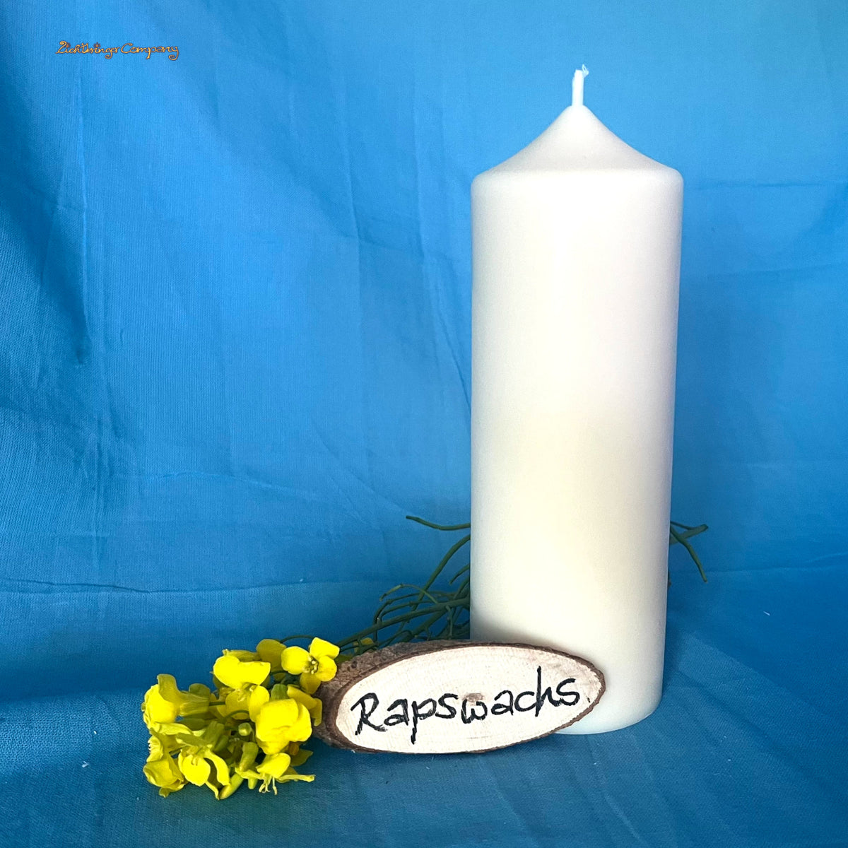 Rapswachs Stumpenkerze, Höhe 16 cm, Lichtbringer Company