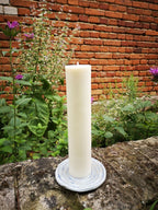 Bougie cylindrique en cire de colza, hauteur 27 cm