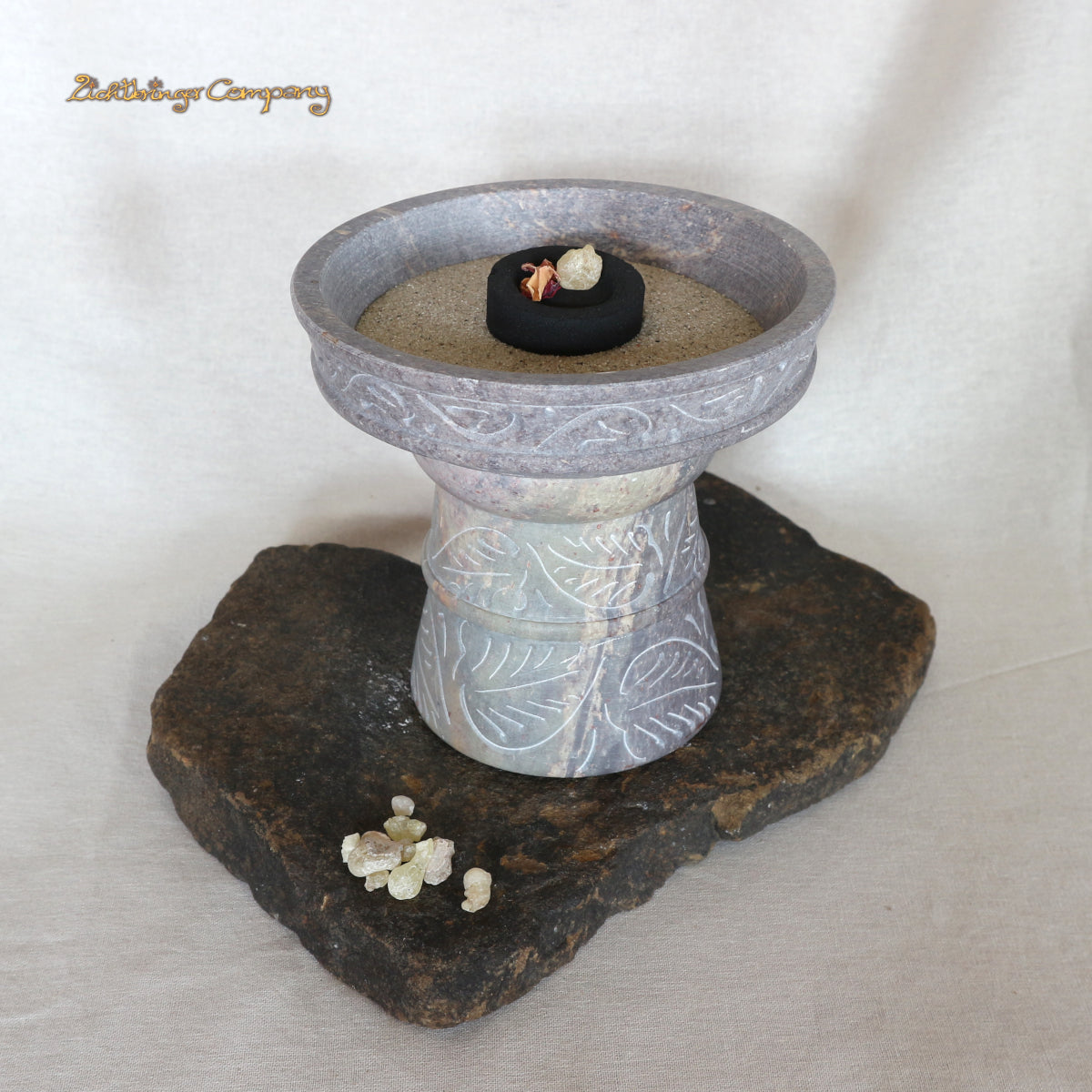Räucherkelch mit Blume des Lebens
